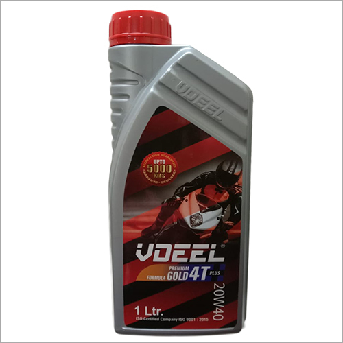 Formula 4T Gold 20 W 40 1ltr Oil - 1 Litre Bottle | Lubricant Oil for Motorcycles, Scooters & Autos, Enhances Engine Life, Protects Against Wear