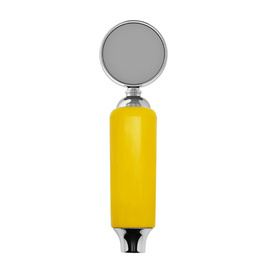 Plastic Faucet Handle With Badge Holder Yellow