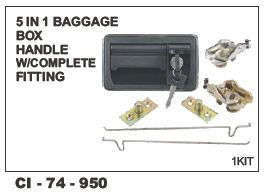 5 in 1 Baggage Box Handle w/Complete Fitting