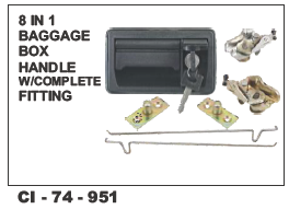 8 in 1 Baggage Box Handle w/ complete Fittings Universal