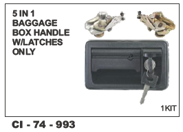 5 in 1 Baggage Box Handle w/Latches only Universal
