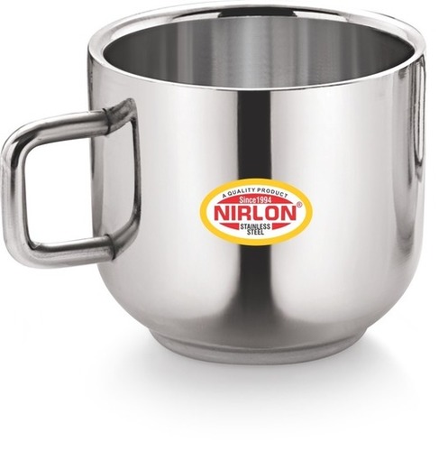 Stainless Steel Tea Mug Set - 6x100ml Apple Shape Dishwasher Friendly High Quality Rust Free Food Grade Material Ideal for Home and Office