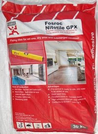 Nitotile Gtx Tile Adhesive - Polymer Modified Powder, Specific Gravity: 1.18-1.19 G/cc, Coverage: 3.8 Kg/mâ², Non-flammable, 12-month Shelf Life