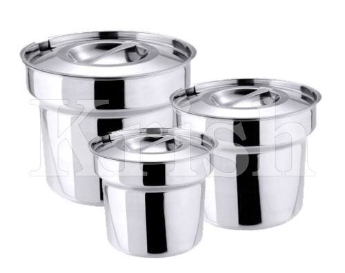 Stainless Steel Bain Marie Pot With Cover