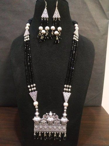 Beautiful Cut Stone Bahubali Designed Zircon Necklace Set