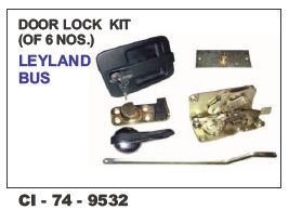 Door Lock kit of 6 pcs Leyland Bus Universal LH/RH