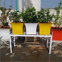 White And Also Available In Different Color Metal Flower Pot Stand