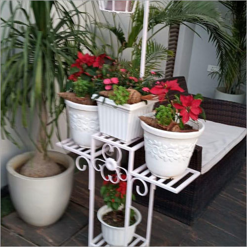 Outdoor Metal Flower Pot Stand