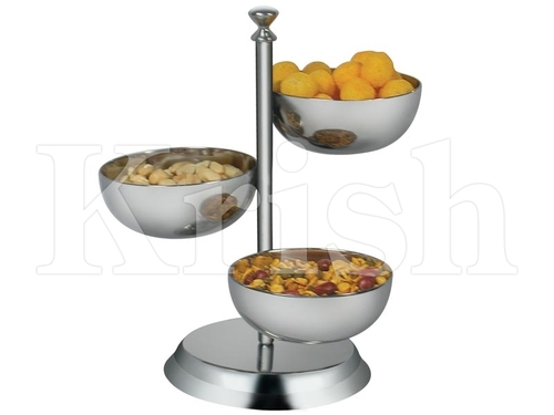 Stainless Steel Bowl Set - Superb - 3 Tier
