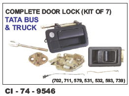 Complete Door Lock kit of 7 Tata Bus & Truck Universal