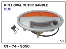 6 in 1 Oval Outer Handle  Bus Universal
