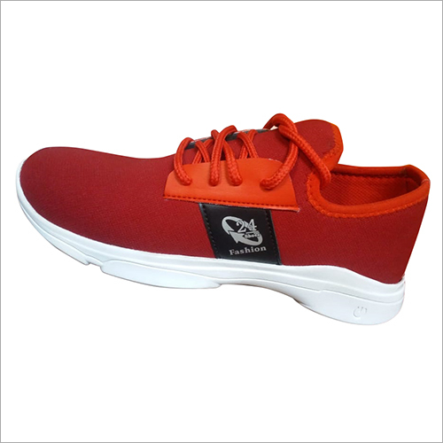 Red-White Mens Light Weight Casual Shoes