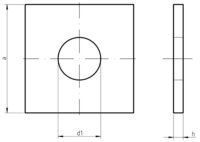 DIN 436 Square Washers for wood construction