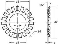 DIN 5406 Tab washers for nuts to DIN 981