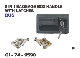 8 in 1 Baggage Box Handle with Latches Bus Universal