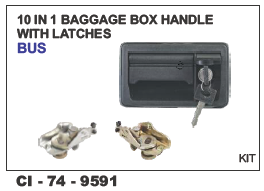 10 in 1 Baggage box Handle with Latches Bus Universal