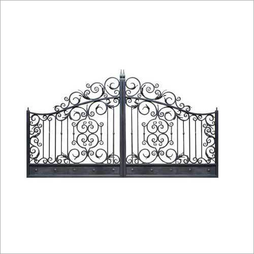 Iron Main Gate - Iron, Handmade, Galvanized Surface Treatment | Durable, Eco-Friendly, Easily Assembled, Inward/Outward Open Style, Modern Design