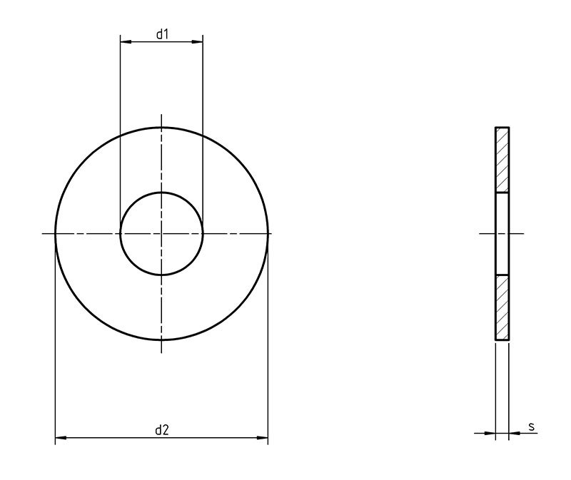 DIN 7349 Washer for bolts with heavy clamping sleeves