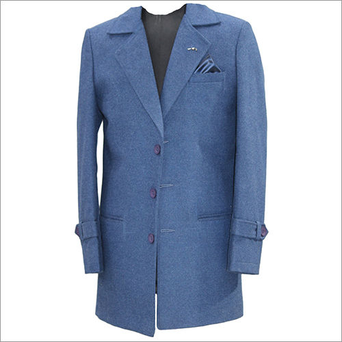 Blue Men Casual Blazer