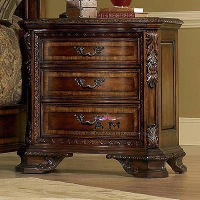 Handmade Carved Wooden Chest Table