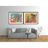 वॉलपेपर पेंटिंग मीडियम: ऐक्रेलिक