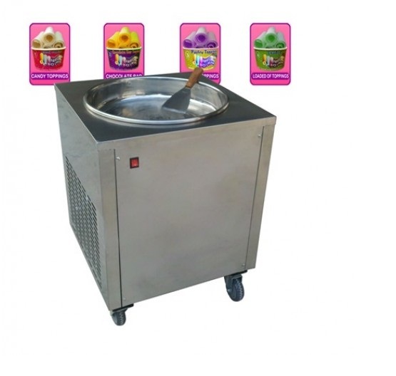 Single Pan Fried Ice Cream Machine
