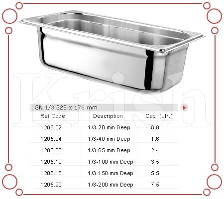 GN 1/3 325 X 176 MM