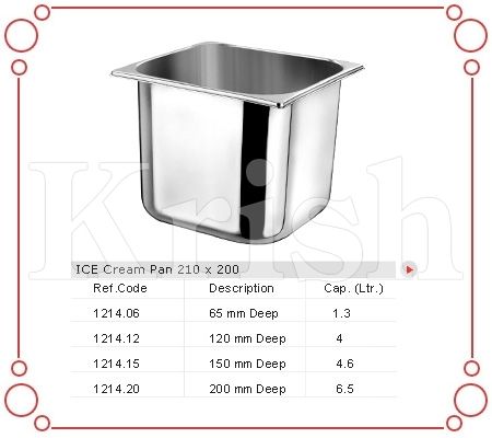 Ice cream pan 210 X 200 MM