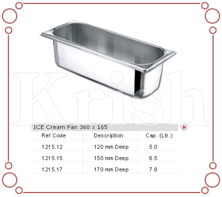 Ice Cream Pan 260 X 165 MM