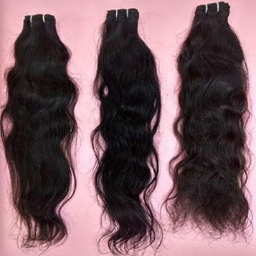 Raw Natural Wave Single Donor Temple   Hair Extension