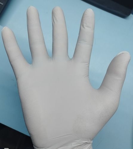 Plain Powder Free Gloves - White