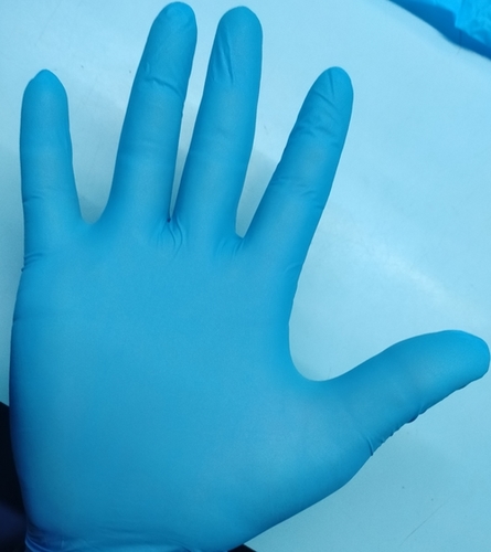 Plain Powder Free Gloves - Blue
