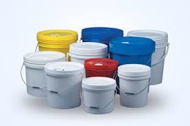 Lubricant Bucket - Rigid Plastic, 10kg Size | Lightweight 17lb Design, Durable and Reliable