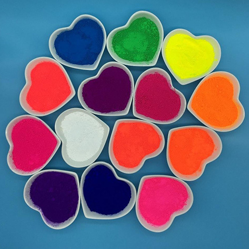 Fluorescent Pigments for Cosmetic Sindoor