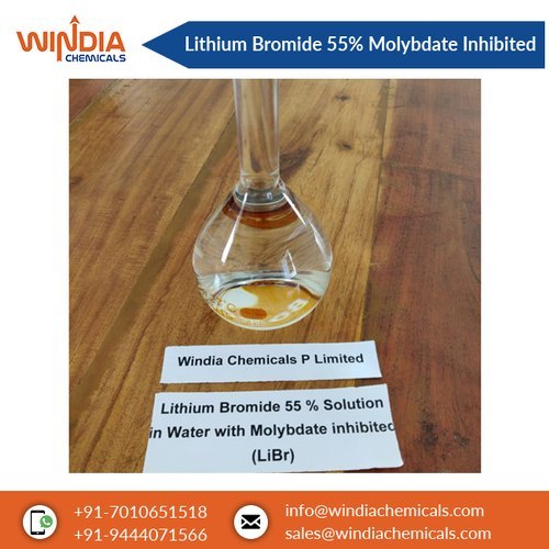 Lithium Bromide 55% Solution with Molybdate Inhibited.