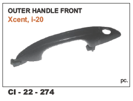 Outer Handle Front xcent, i20 LH/RH
