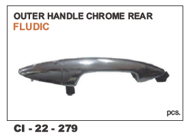 Outer Handle Chrome Rear Fludic LH/RH