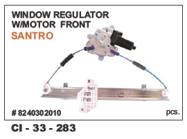 Window Regulator w/motor Front Santro LH/RH