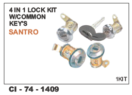 4 in 1 Lock kit w/common keys Santro