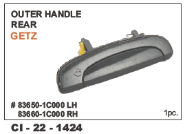 Outer Handle Rear Getz LH/RH