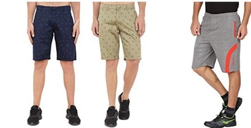 Men's Capri - Cotton Plus Size, Printed Design | No Fade, Washable, Ideal for Summer Wear