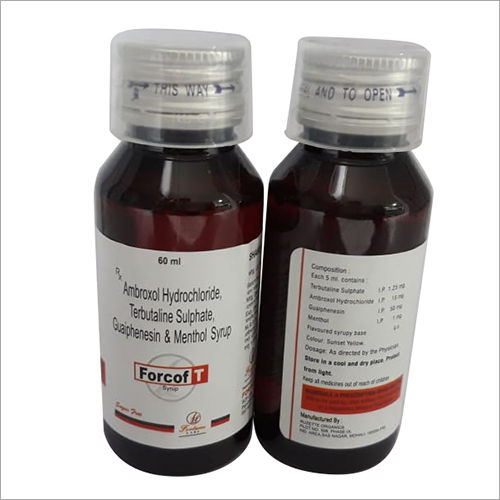 Ambroxol Hydrochloride Terbutaline Sulphate Guaiphenesin And Menthol Syrup