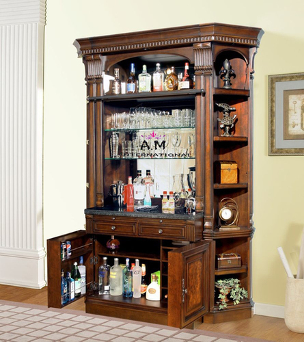 Handmade Designer Teak Wood Bar Cabinet