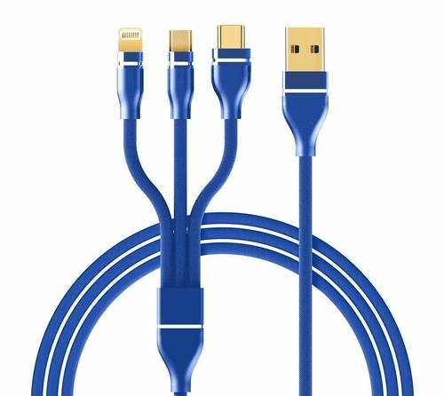 Nylon Braided 3.0A Data Cable for Charging By SYL TECHNOLOGIES PVT. LTD.