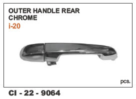 Outer Handle Rear Chrome i20 LH/RH