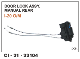 Door Lock Assy Manual Rear  i20 o/m LH/RH