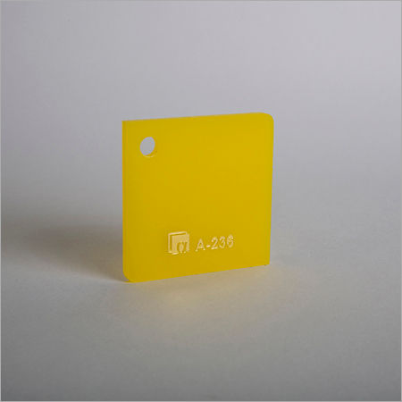 Yellow Colored Acrylic Sheet A-236