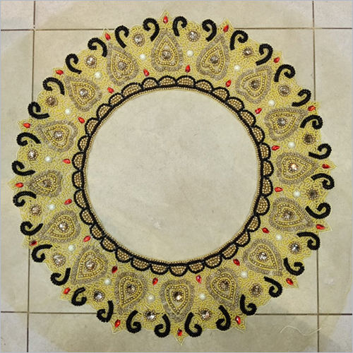 Handwork Neck - Polyester Material , One-Sided Embroidered Pattern Design for Elegance and Sophistication in Your Wardrobe