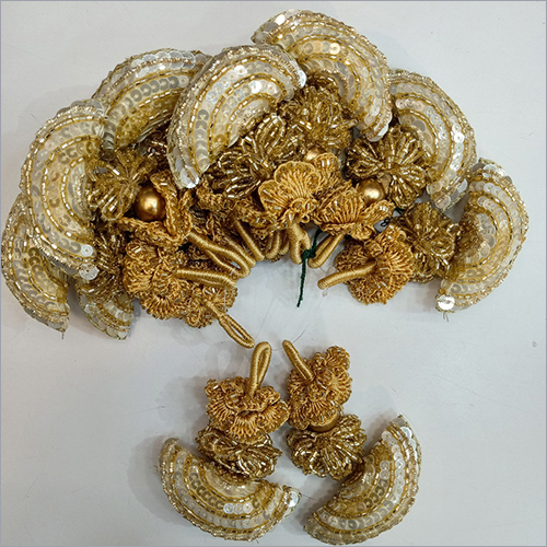 Fancy Latkan - Silk with Embroidered Pattern, One-Sided Design Decorated with Beautiful Sequins