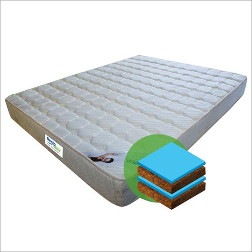 Cream Comfortable Rubberised Coir Mattress